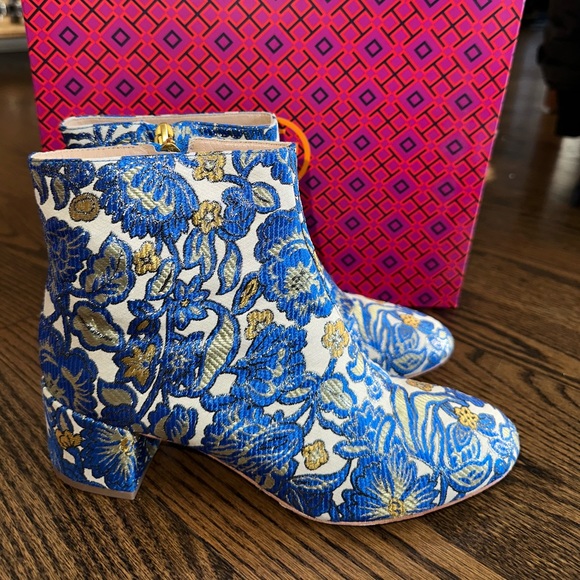 Tory Burch Shelby 50MM Brocade Bootie - Picture 3 of 5